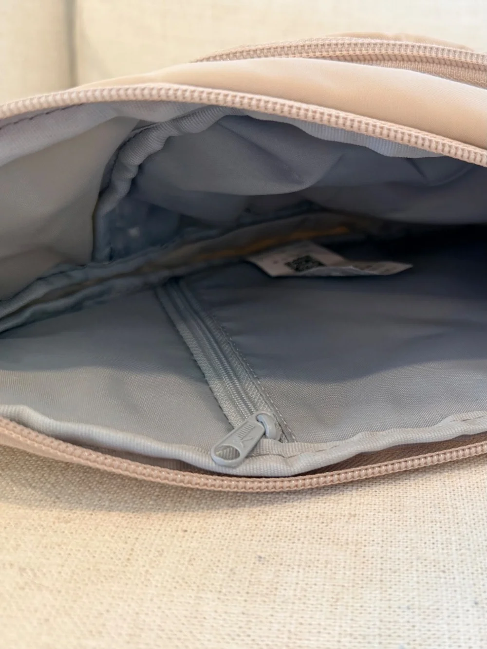 PUMA Beige Crossbody Sling Backpack Bag
